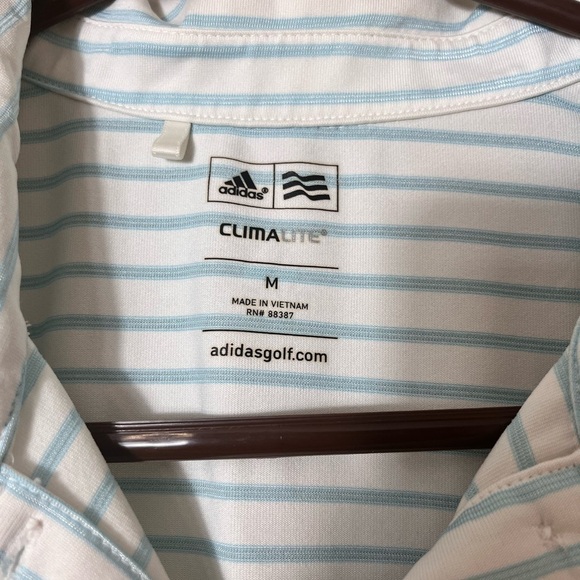 Adidas CLIMALITE Sleeveless 1/4 Button Collared Athletic Golf Shirt Medium - Picture 5 of 8